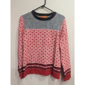 Women's sporty red white & blue patriotic sweater by Joe Fresh size S/P
